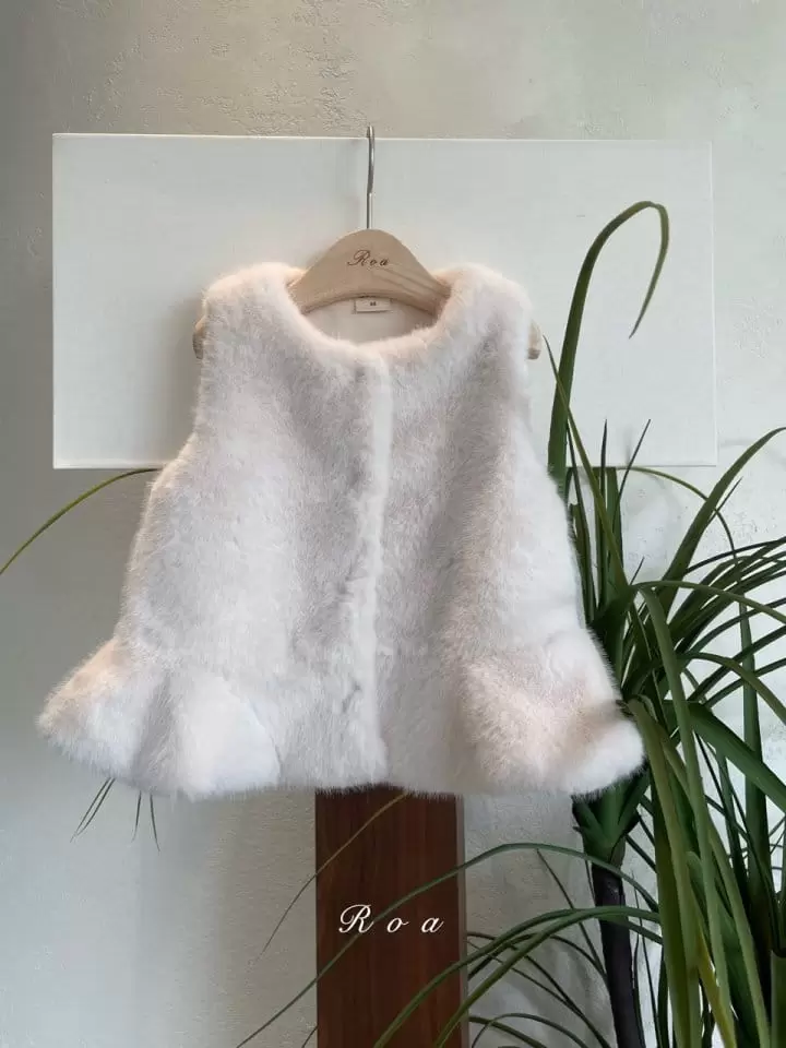 Roa - Korean Children Fashion - #littlefashionista - Mink Vest