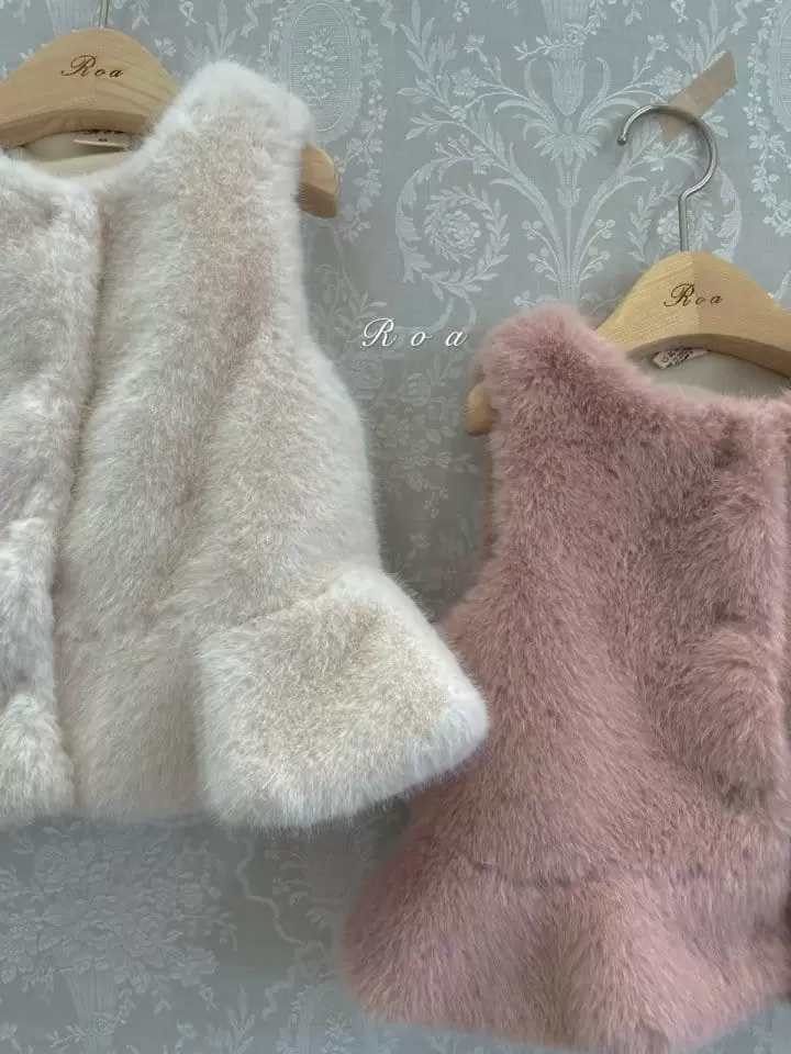 Roa - Korean Children Fashion - #minifashionista - Mink Vest - 3