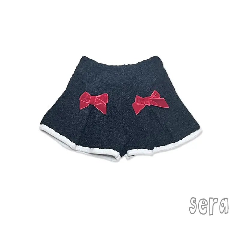Sera - Korean Children Fashion - #childofig - Ribbon Point Wrinkle Skirt Pants - 8