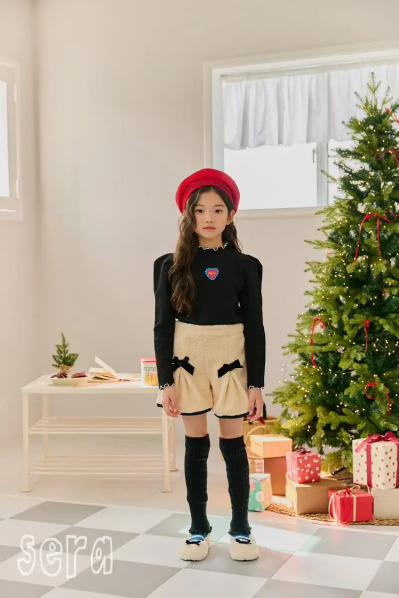 Sera - Korean Children Fashion - #littlefashionista - Ribbon Point Wrinkle Skirt Pants
