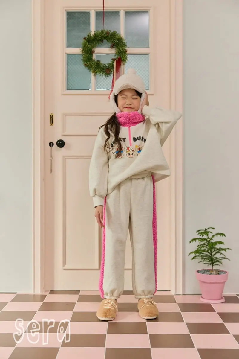 Sera - Korean Children Fashion - #prettylittlegirls - Fluffy Collar Zip-up Sweatshirt - 6
