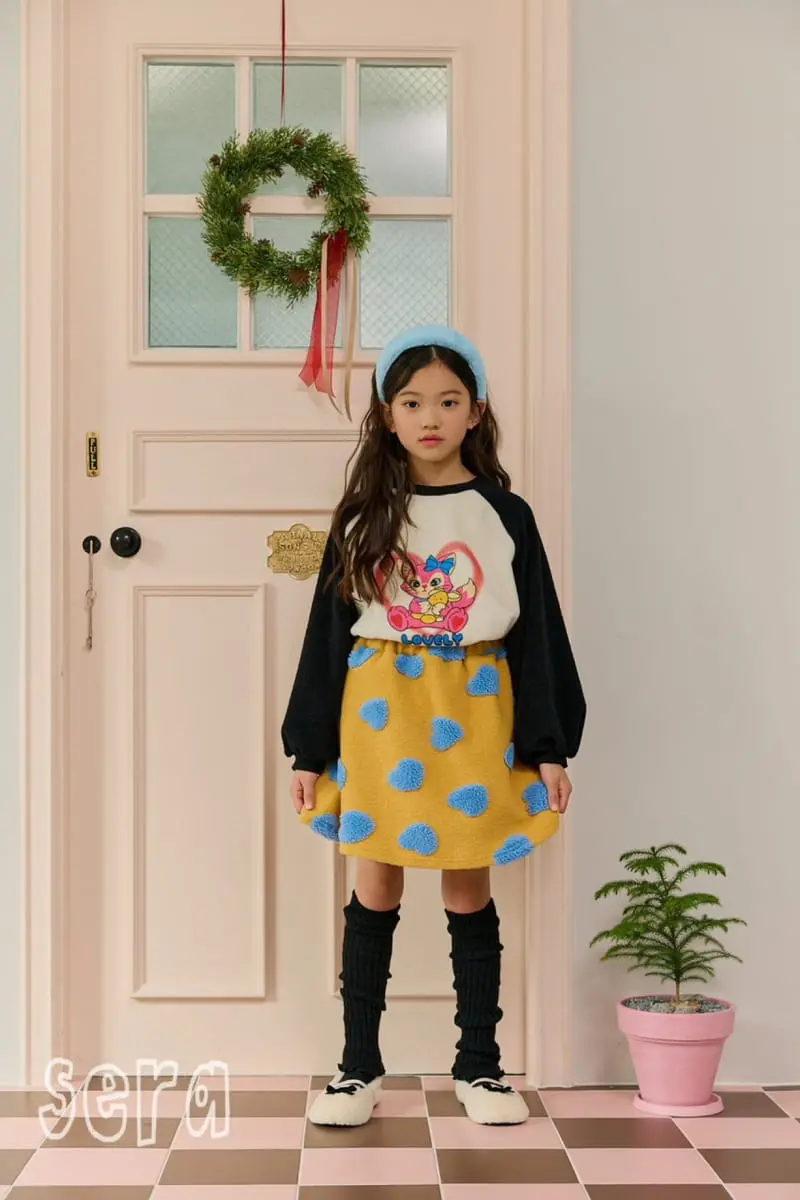 Sera - Korean Children Fashion - #todddlerfashion - Heart Pom Pom Skirt - 6