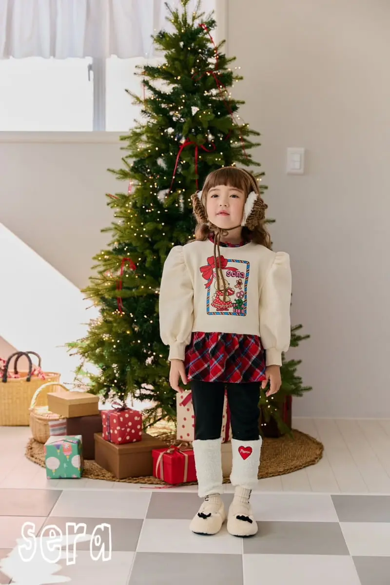Sera - Korean Children Fashion - #todddlerfashion - Check Color Long Sweatshirt