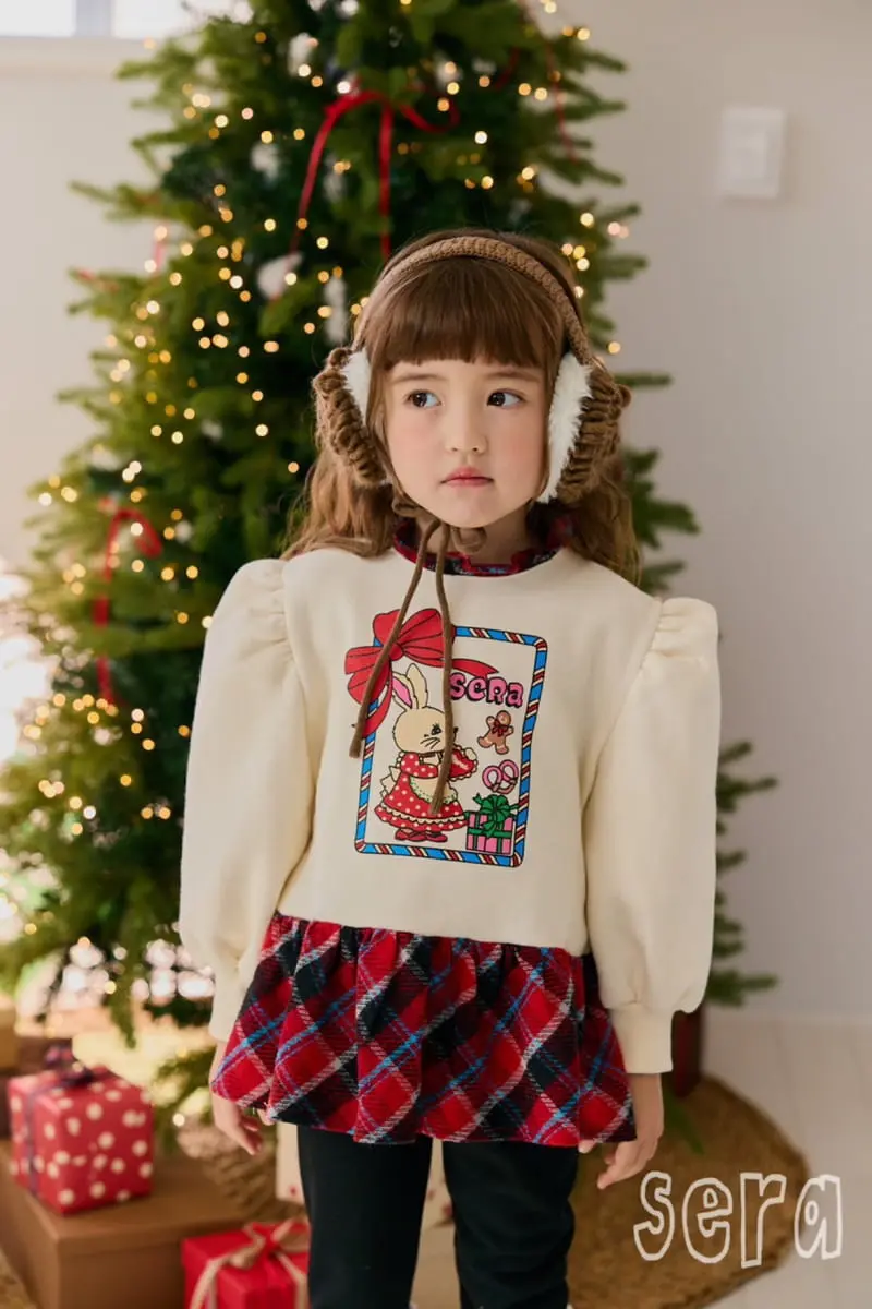 Sera - Korean Children Fashion - #toddlerclothing - Check Color Long Sweatshirt - 2