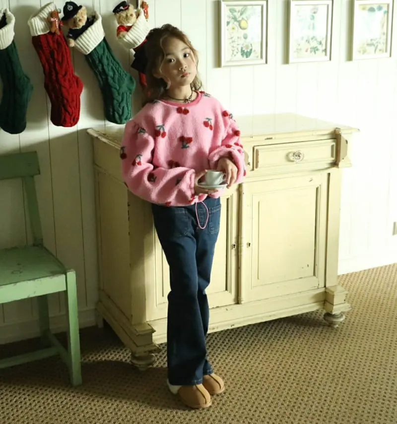 Sewing-B - Korean Children Fashion - #fashionkids - Cherry Dumble Sweatshirt - 11