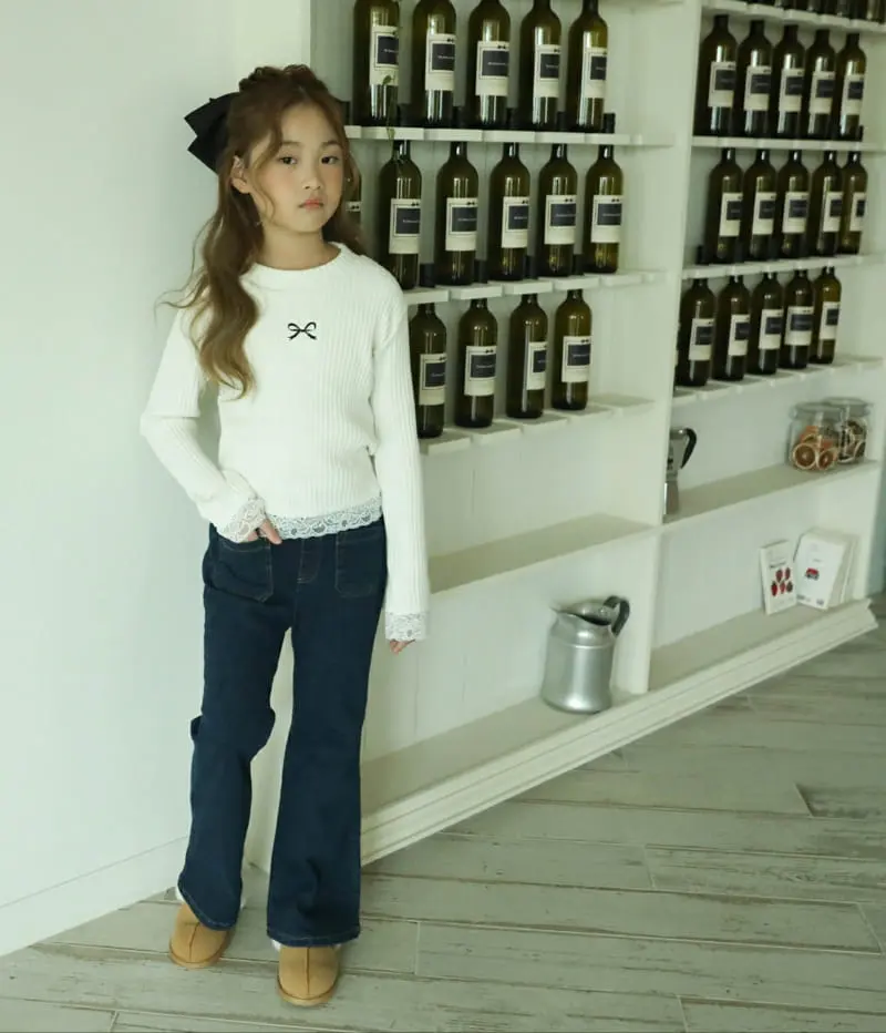 Sewing-B - Korean Children Fashion - #kidsstore - Ribbon Tee - 3