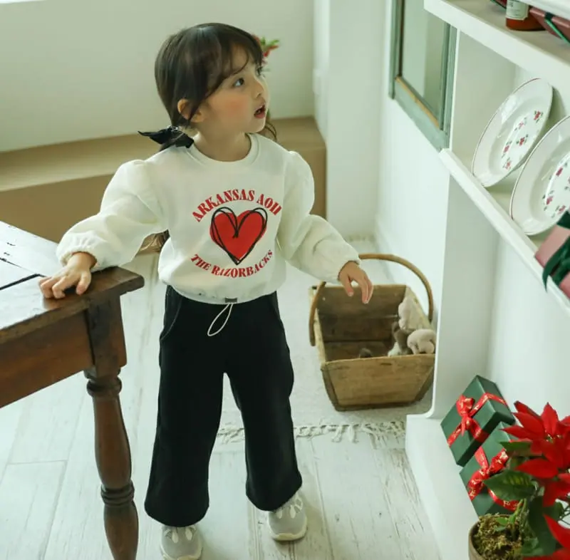 Sewing-B - Korean Children Fashion - #magicofchildhood - Rose String Sweatrshirt