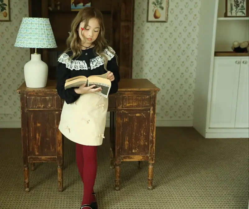 Sewing-B - Korean Children Fashion - #littlefashionista - Lumi Lace Sweatshirt - 4