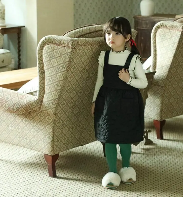 Sewing-B - Korean Children Fashion - #toddlerclothing - Ribbon Quilting One-piece - 4