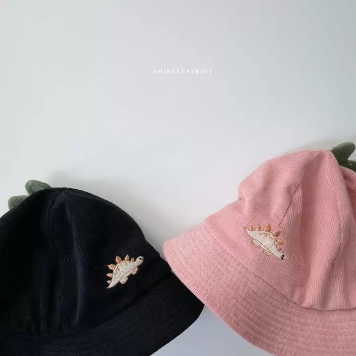 Shinseage Kids - Korean Children Fashion - #kidsshorts - Rib Dino Bucket Hat - 2