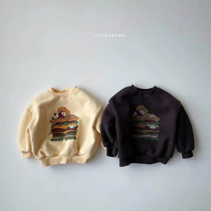 Shinseage Kids - Korean Children Fashion - #toddlerclothing - Hambuger Sweatshirt - 2