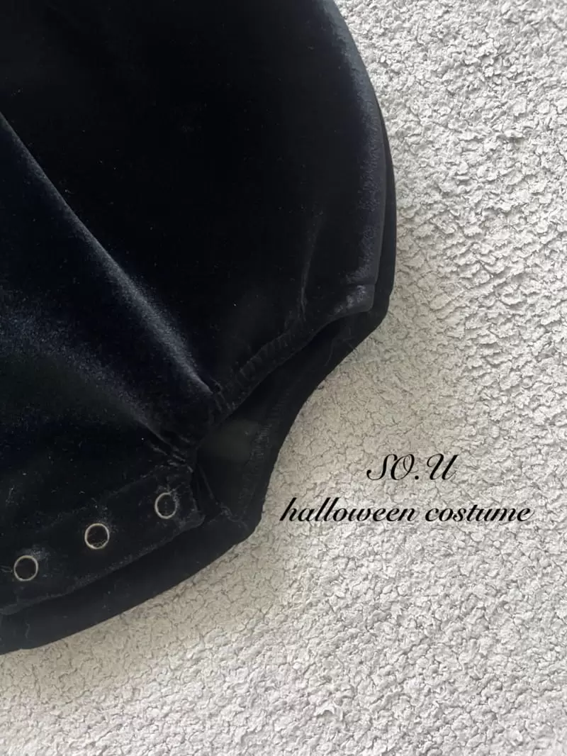 So U - Korean Baby Fashion - #babywear - Velvet Pearl Collar Bodysuit - 5