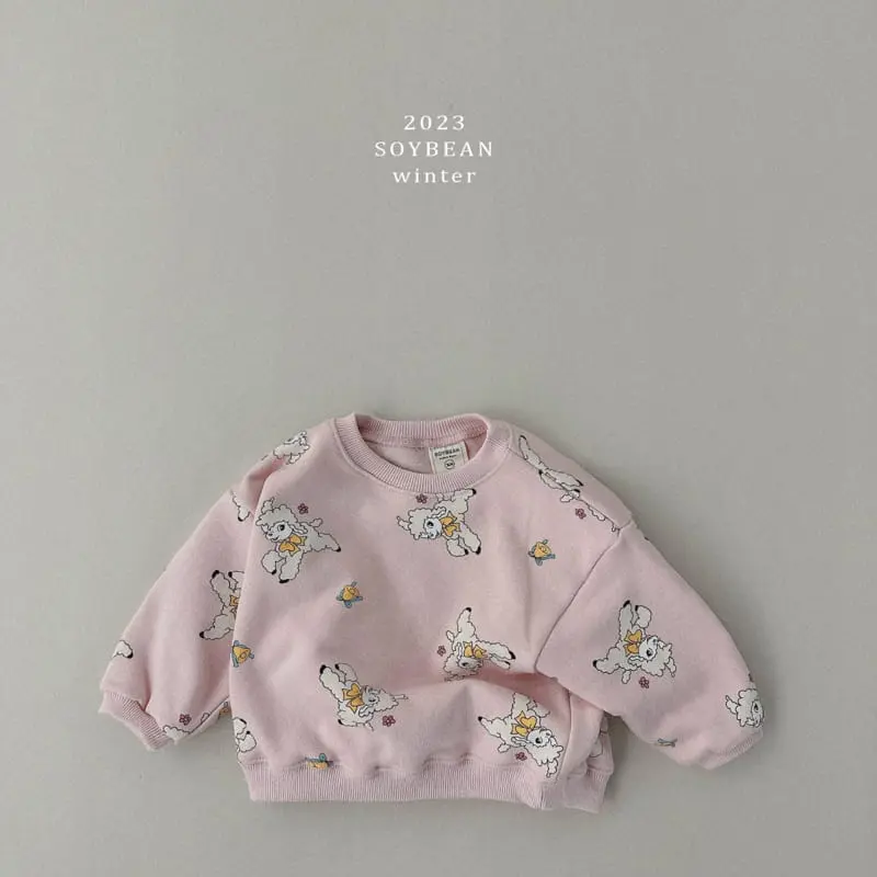 Soybean - Korean Children Fashion - #Kfashion4kids - Fleece Baby Top Bottom Set - 11