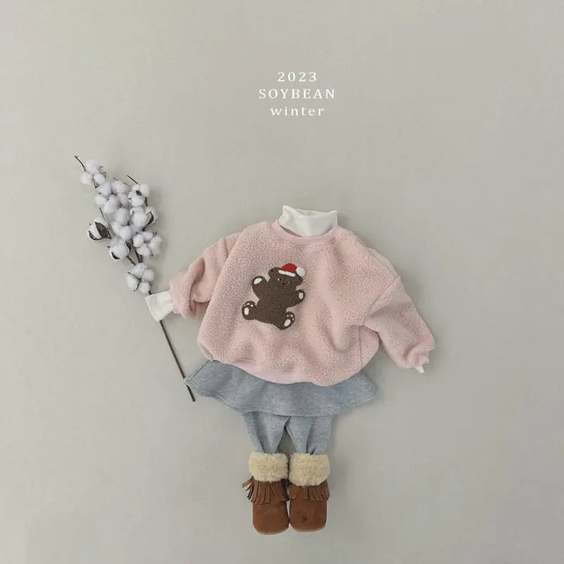 Soybean - Korean Children Fashion - #Kfashion4kids - Fleece Skirt Leggings