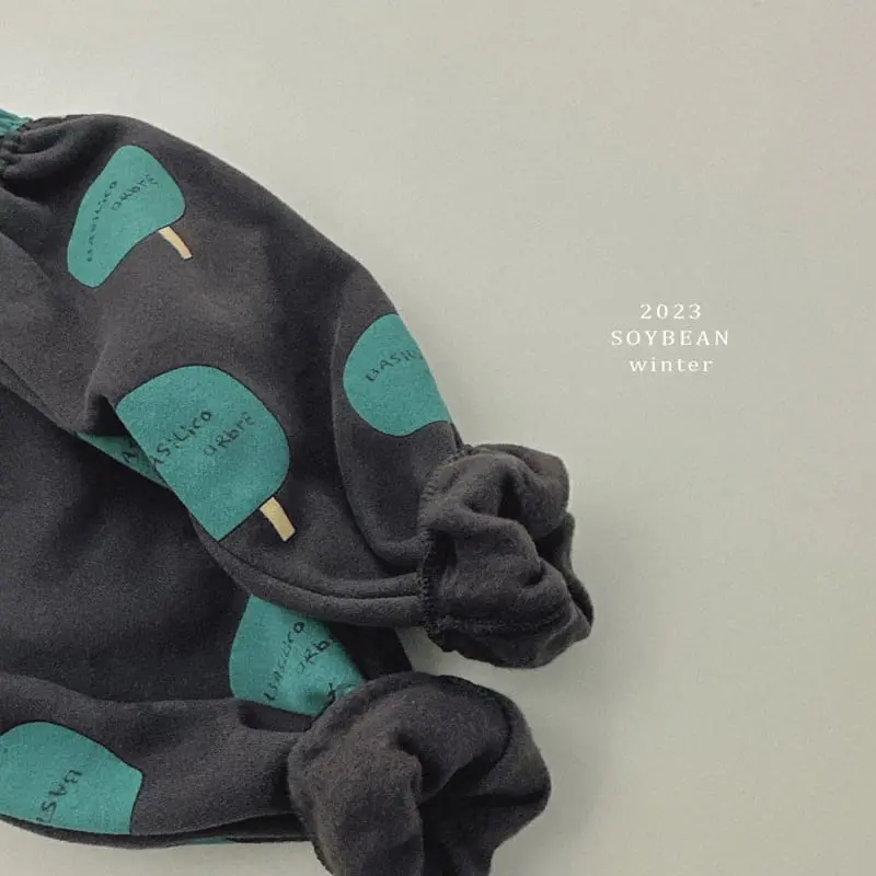 Soybean - Korean Children Fashion - #Kfashion4kids - Fleece Bazil Tree Top Bottom Set - 12