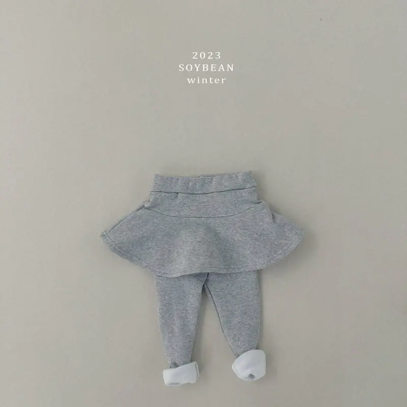 Soybean - Korean Children Fashion - #childofig - Fleece Skirt Leggings - 6