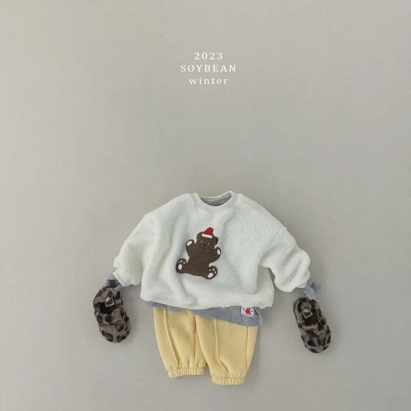 Soybean - Korean Children Fashion - #childrensboutique - Fleece Pintuck Pants - 4