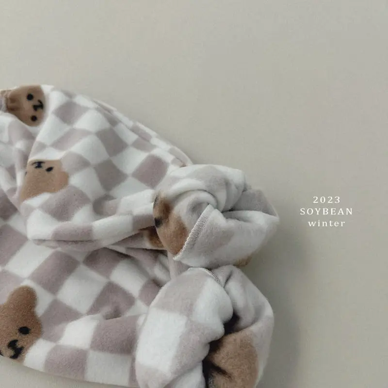 Soybean - Korean Children Fashion - #discoveringself - Bear Fleece Top Bottom Set - 11
