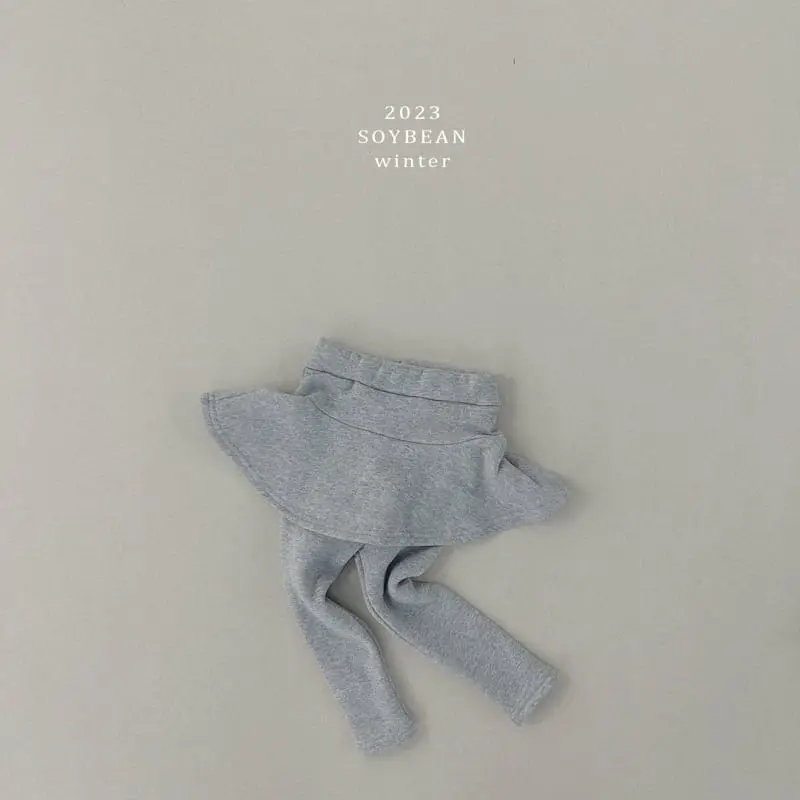 Soybean - Korean Children Fashion - #discoveringself - Fleece Skirt Leggings - 10