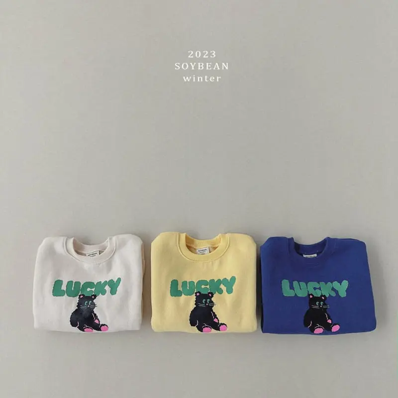 Soybean - Korean Children Fashion - #kidsshorts - Fleece Lucky Bear Top Bottom Set - 11