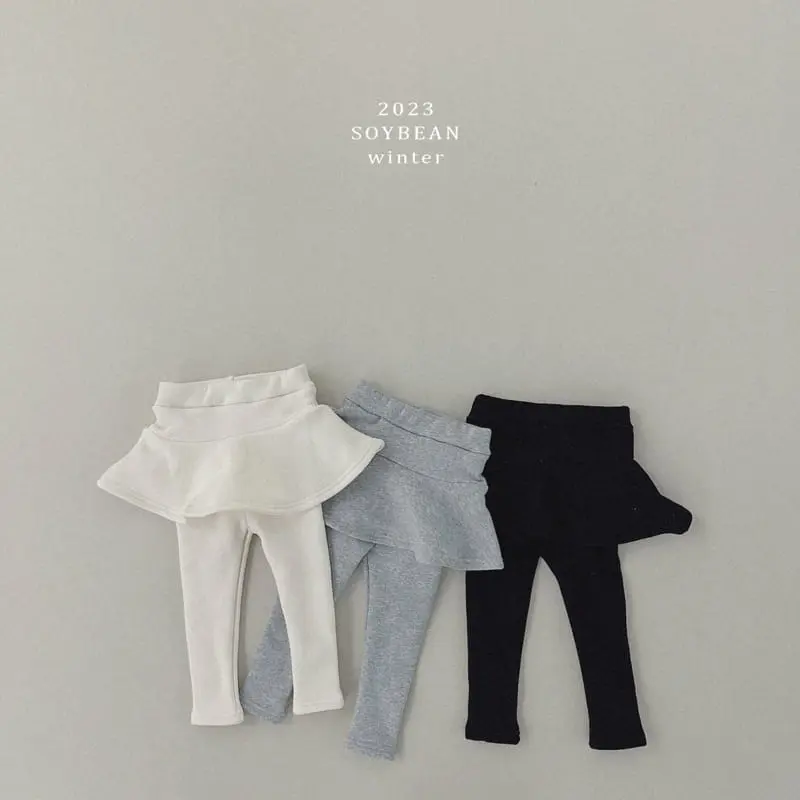 Soybean - Korean Children Fashion - #kidsshorts - Fleece Skirt Leggings - 12