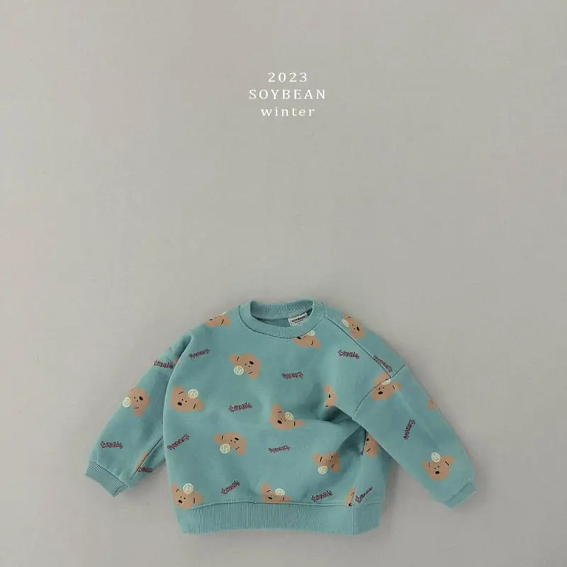 Soybean - Korean Children Fashion - #kidsshorts - Fleece Puppy Sweatshirt - 6
