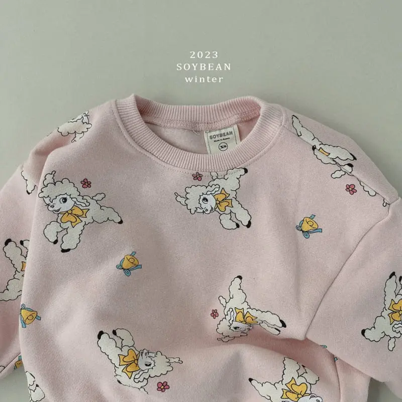 Soybean - Korean Children Fashion - #kidzfashiontrend - Fleece Baby Top Bottom Set - 10