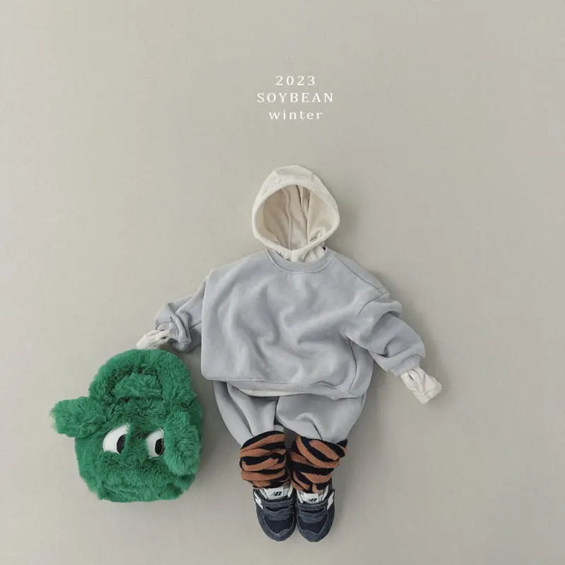Soybean - Korean Children Fashion - #minifashionista - Fleece Rolly Pop Top Bottom Set - 11