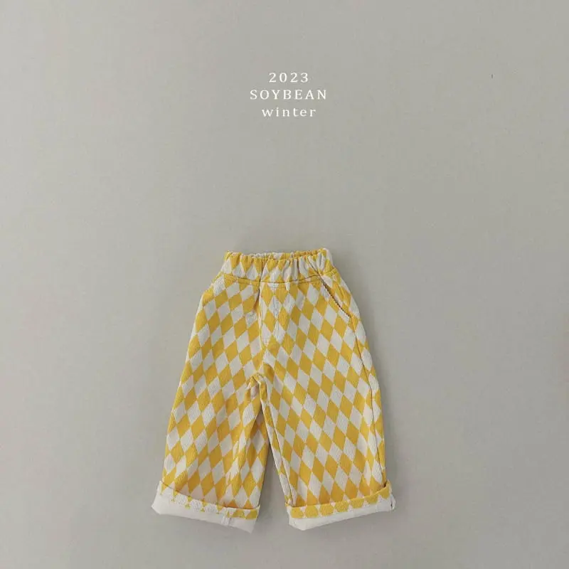Soybean - Korean Children Fashion - #todddlerfashion - Marem Rib Wide Pants - 4