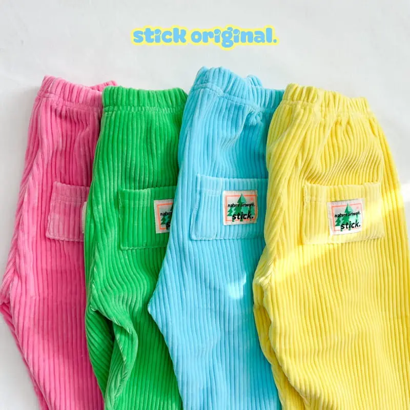 Stick - Korean Children Fashion - #kidsstore - New Rib Pants with Mom - 4