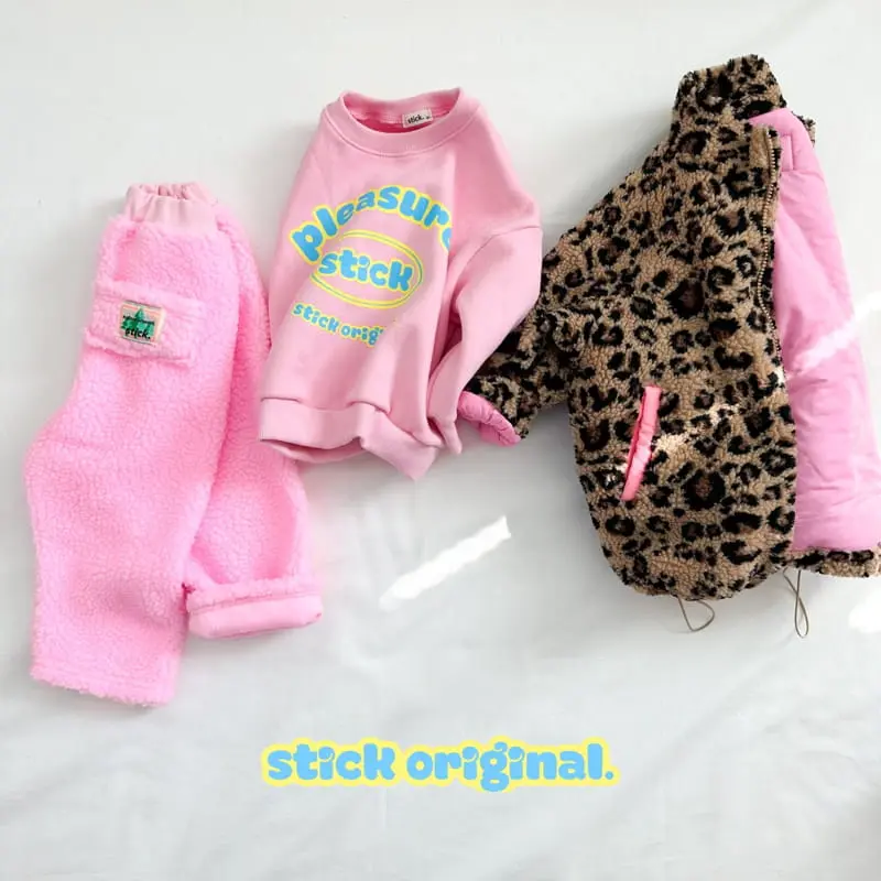 Stick - Korean Children Fashion - #minifashionista - Happy Fleece Sweatshirt with Mom - 9