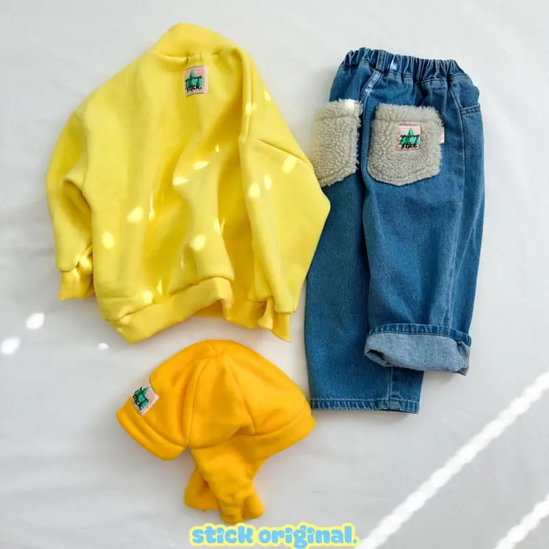 Stick - Korean Children Fashion - #toddlerclothing - Alpaca Jeans with Mom - 8