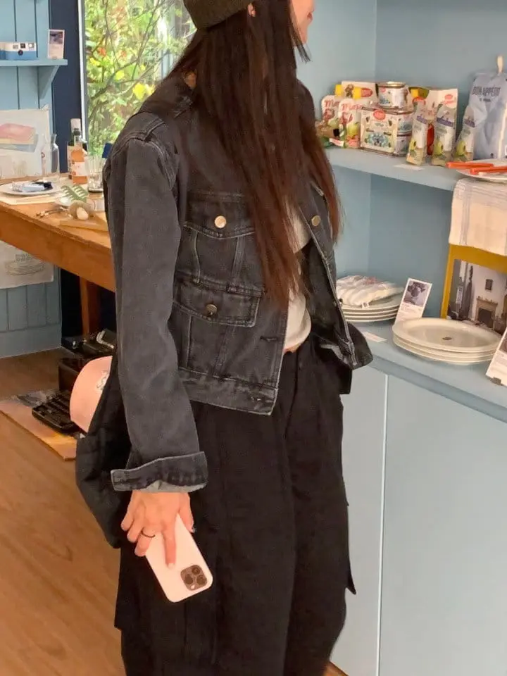 Sunder Market - Korean Women Fashion - #momslook - Swing Denim Jacket - 7
