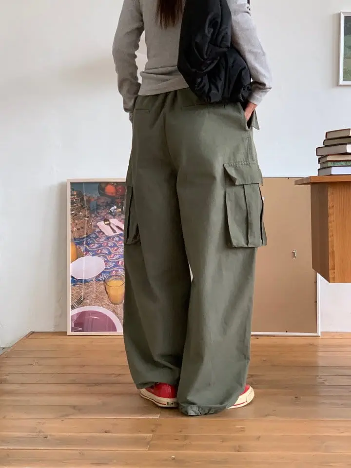 Sunder Market - Korean Women Fashion - #momslook - Twill Cargo Pants - 7