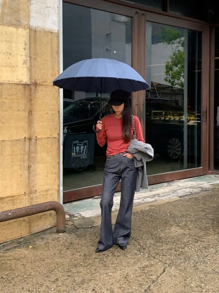 Sunder Market - Korean Women Fashion - #momslook - Slit Modal Tee - 6