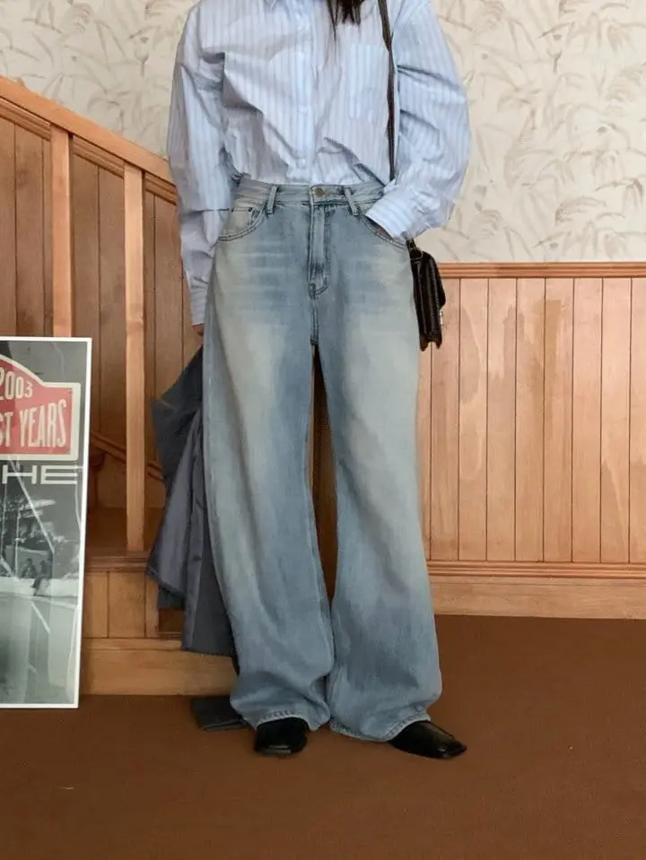 Sunder Market - Korean Women Fashion - #momslook - Sand Jeans
