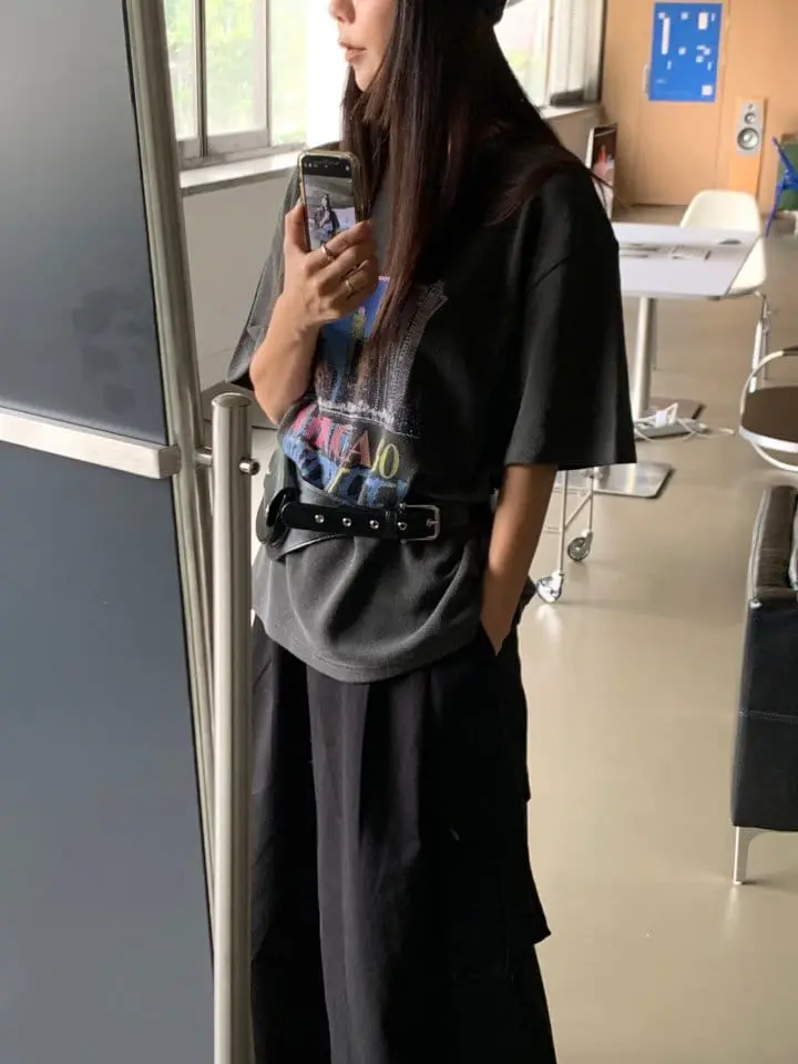 Sunder Market - Korean Women Fashion - #momslook - Waffle Paint Tee - 12
