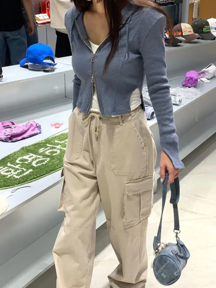 Sunder Market - Korean Women Fashion - #momslook - Rib Hoody Jumper - 11