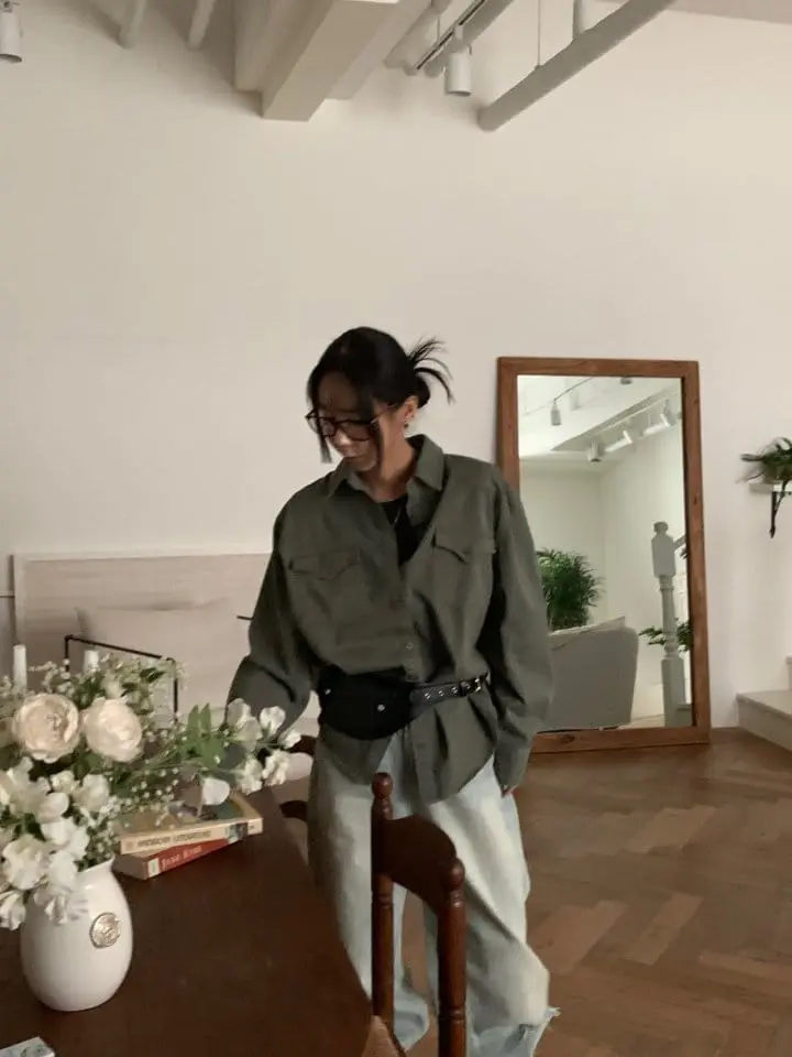Sunder Market - Korean Women Fashion - #momslook - Color Washing Shirt - 11