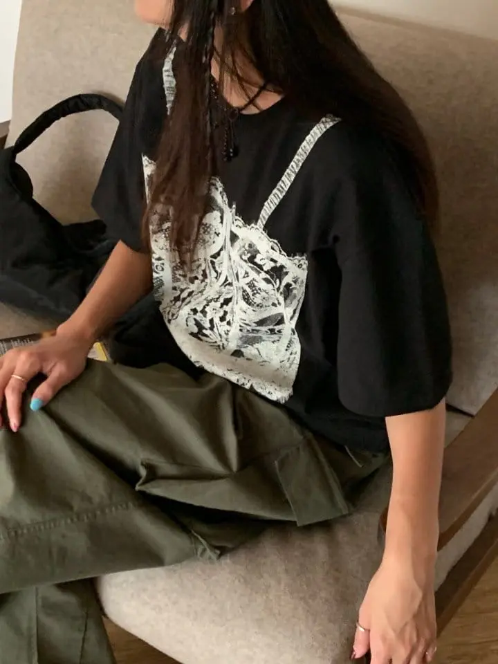 Sunder Market - Korean Women Fashion - #pursuepretty - Corset Tee - 8