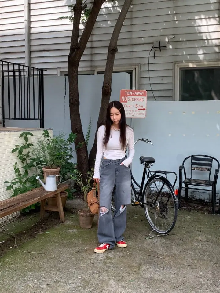 Sunder Market - Korean Women Fashion - #pursuepretty - Gray Vintage Pants - 2