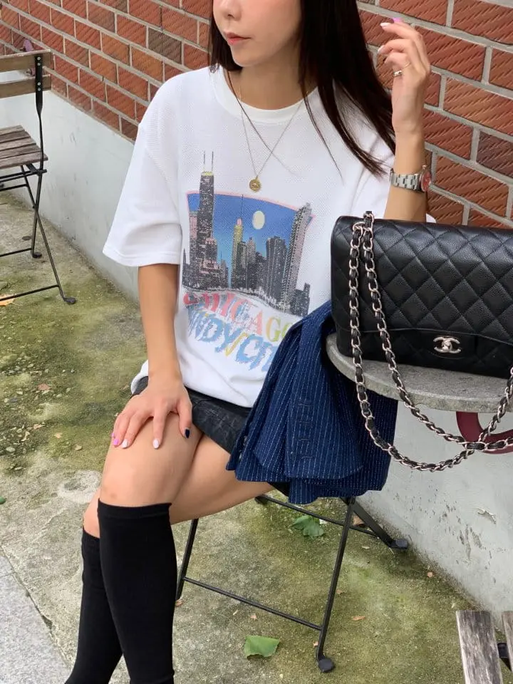 Sunder Market - Korean Women Fashion - #vintagekidsstyle - Waffle Paint Tee - 4