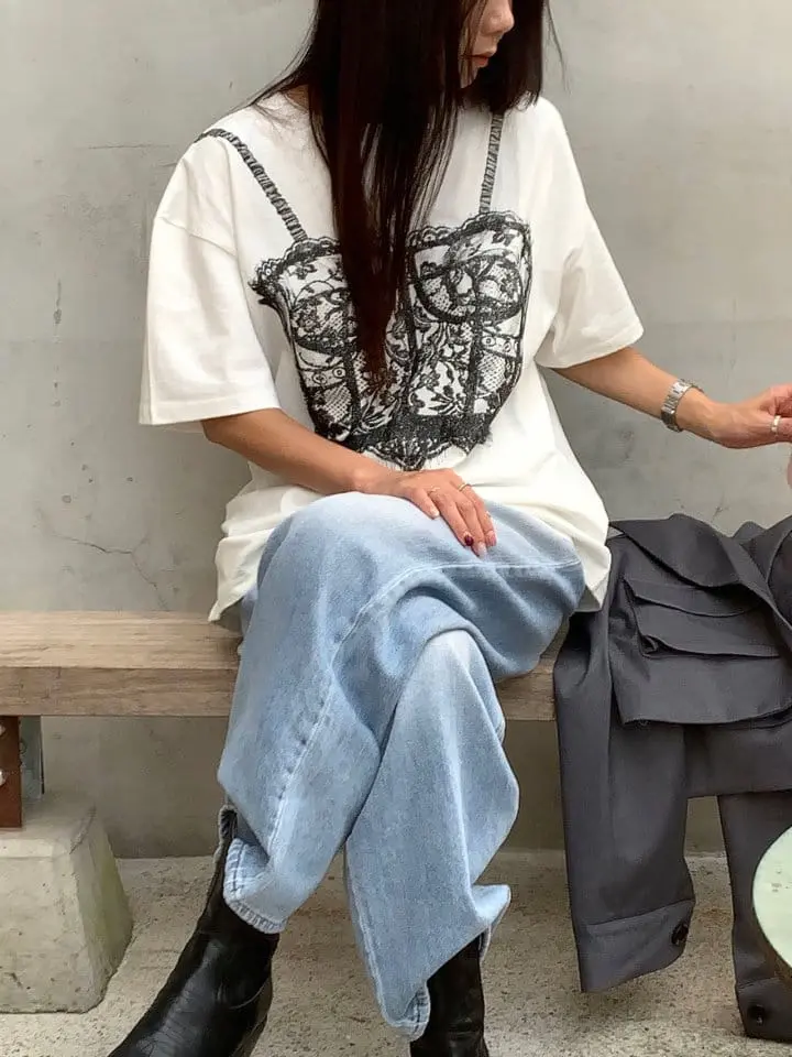 Sunder Market - Korean Women Fashion - #restrostyle - Corset Tee - 9