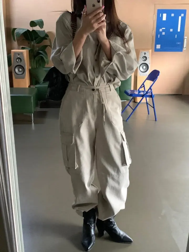 Sunder Market - Korean Women Fashion - #restrostyle - Color Washing Shirt - 2