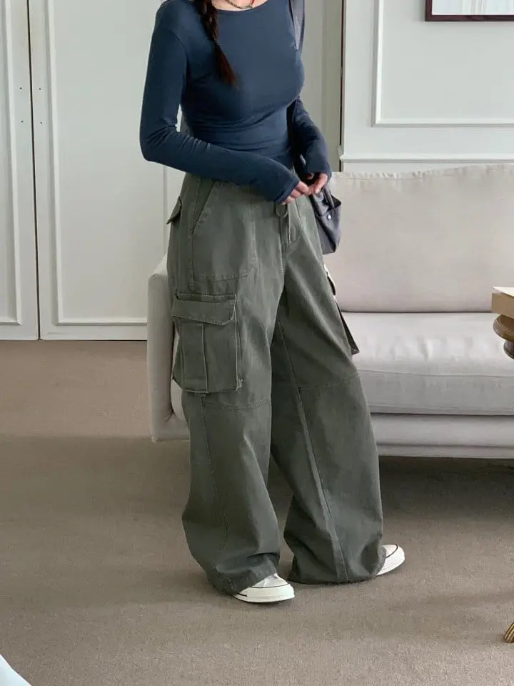 Sunder Market - Korean Women Fashion - #shopsmall - Catch ON Cargo Pants - 12