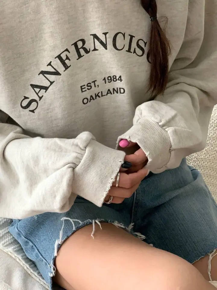 Sunder Market - Korean Women Fashion - #thatsdarling - Sanfran Sweatshirt - 2