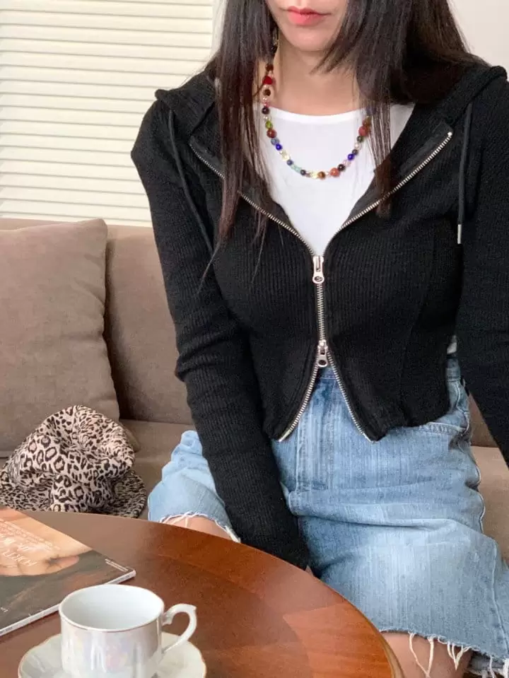 Sunder Market - Korean Women Fashion - #thelittlethings - Rib Hoody Jumper - 2