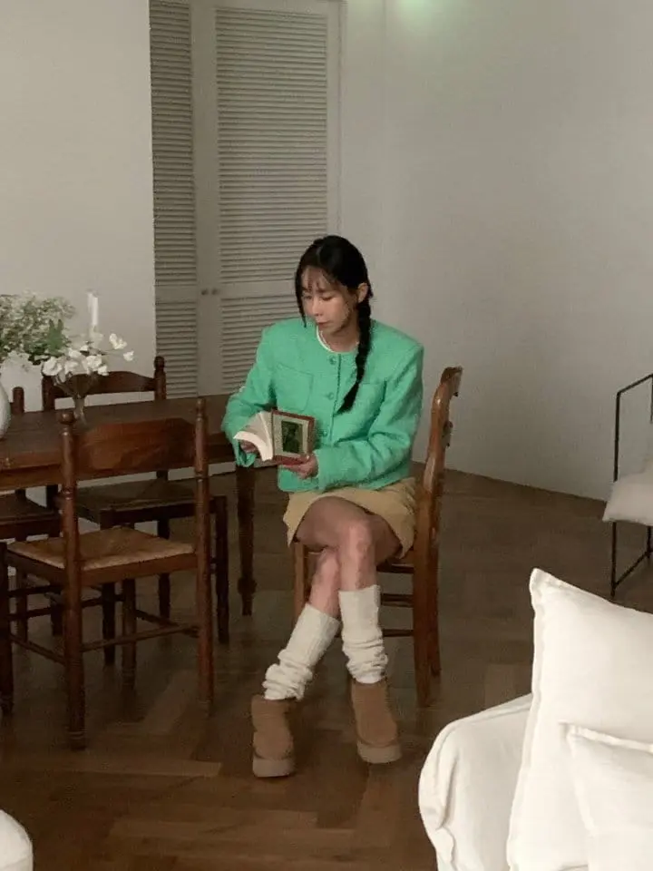 Sunder Market - Korean Women Fashion - #vintageinspired - Modern Bookle Jacket