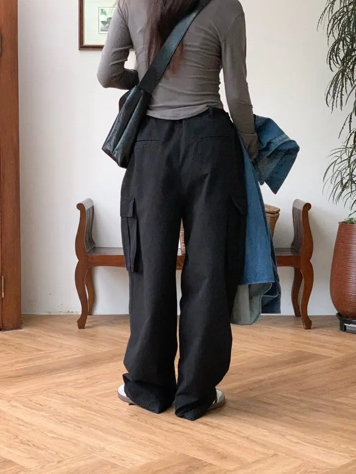 Sunder Market - Korean Women Fashion - #womensfashion - Twill Cargo Pants - 12