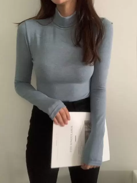 Tails - Korean Women Fashion - #momslook - Bast Turtleneck Tee - 11